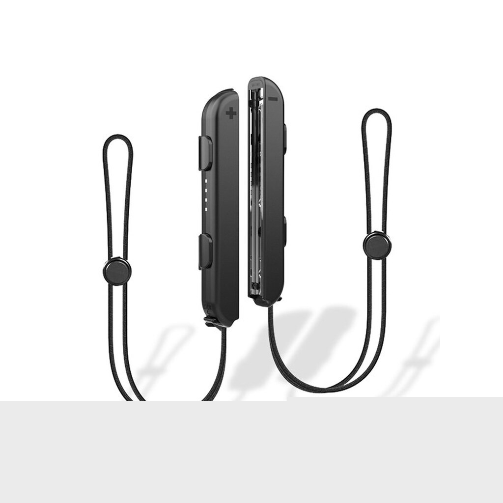 Trade Invaders Pair of Wrist Straps for Joy-Con - Metal Rail - Black - Nintendo Switch