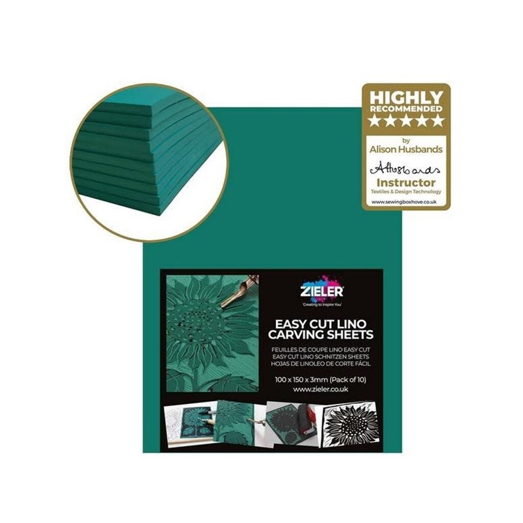 Zieler Linoliums ark A6, 10 stk.