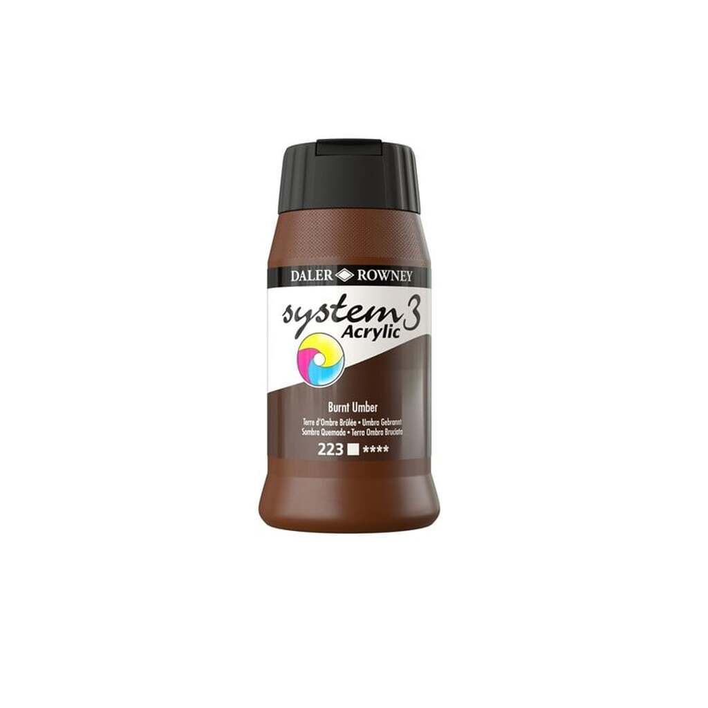 Daler-Rowney System3 500 ml Burnt Umber