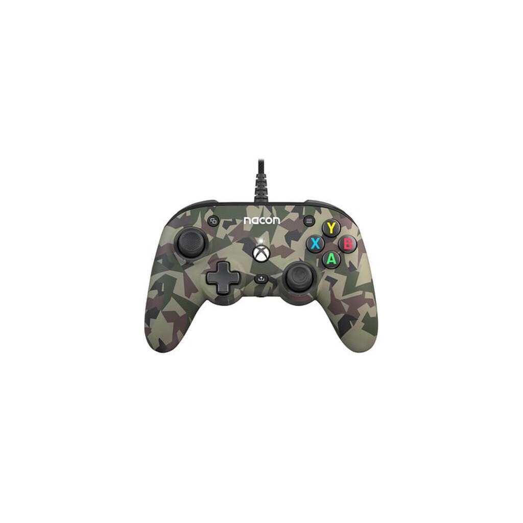 NACON Wired Pro Compact Controller Green Camo - Wired Controller - Microsoft Xbox One