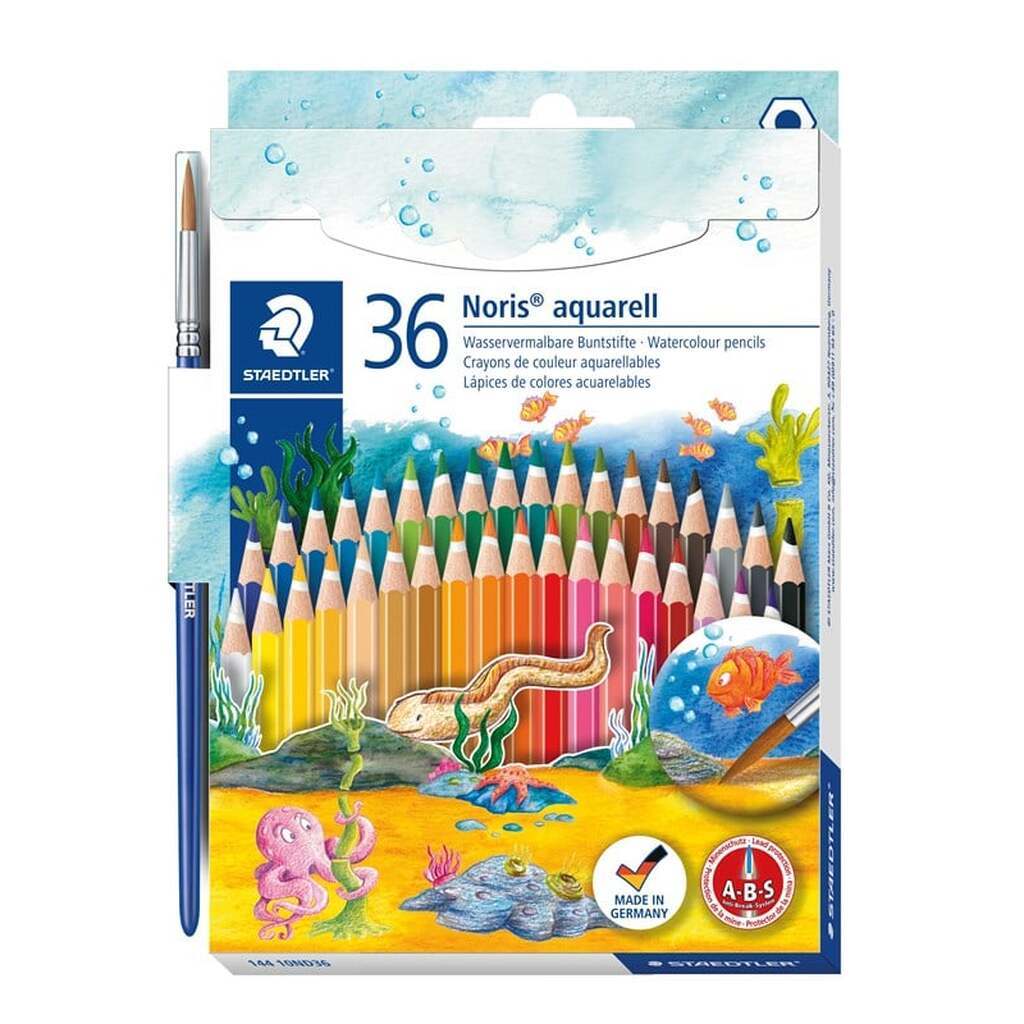 Staedtler Noris Akvarel Farveblyanter 36, 100% PEFC