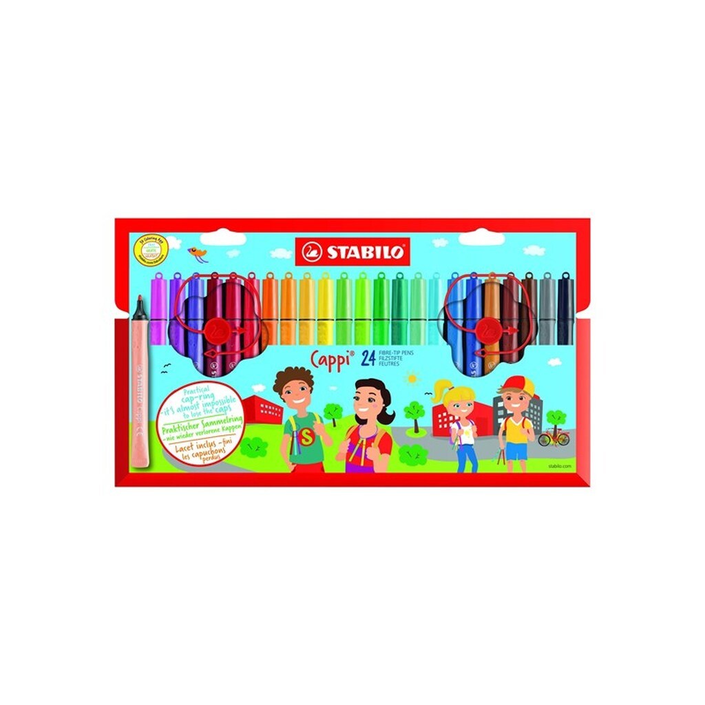 STABILO Cappi - Felt-tip pen - Set of 24 pieces