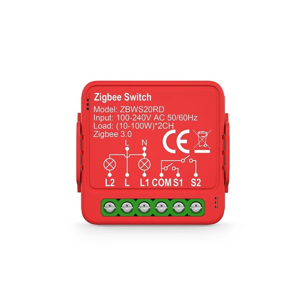 Nedis SmartLife Afbryder Zigbee 3.0, 2x100W