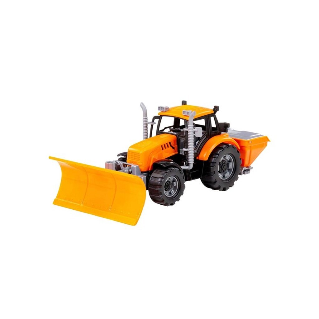Cavallino Toys Cavallino Tractor with Snow Plow Yellow Scale 1:32