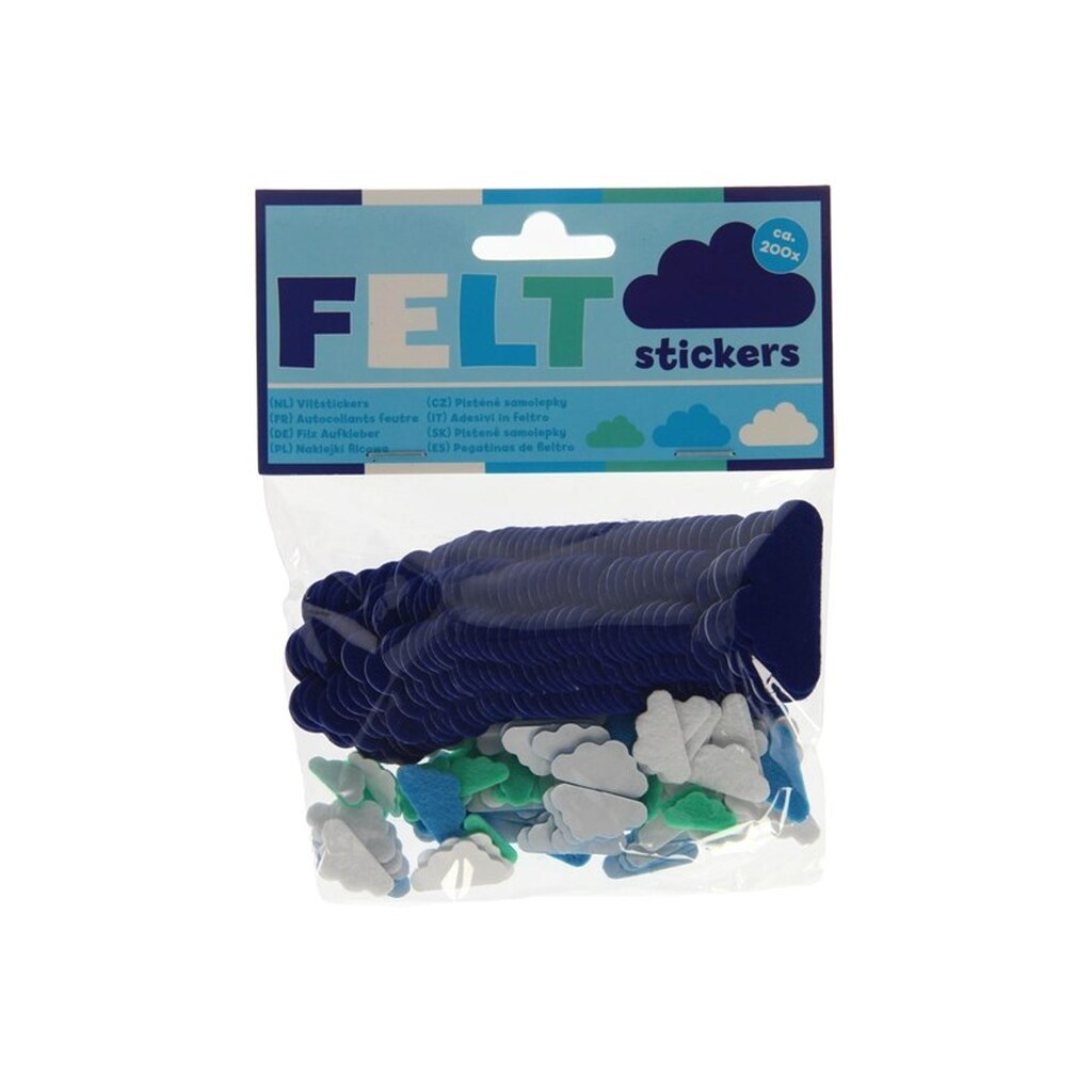 Wins Holland Felt stickers - Clouds 200 pcs.
