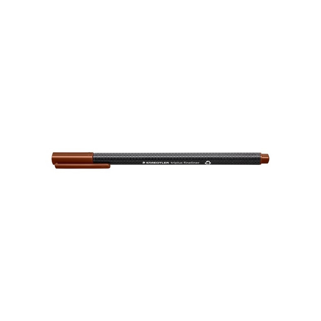 Staedtler TRIPLUS FINELINER rPP, 10 stk BRUN