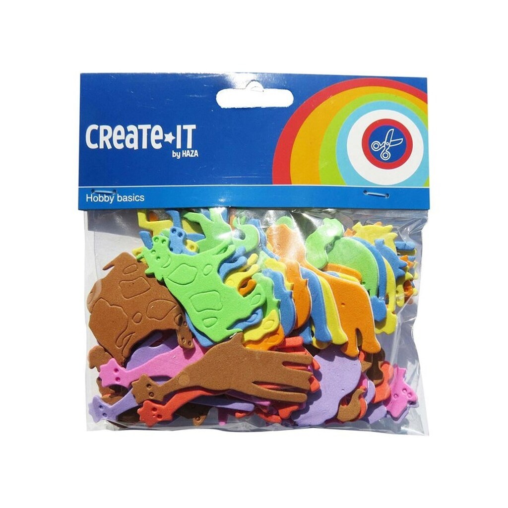 Haza Witbaard Foam stickers Animals 64 pcs.
