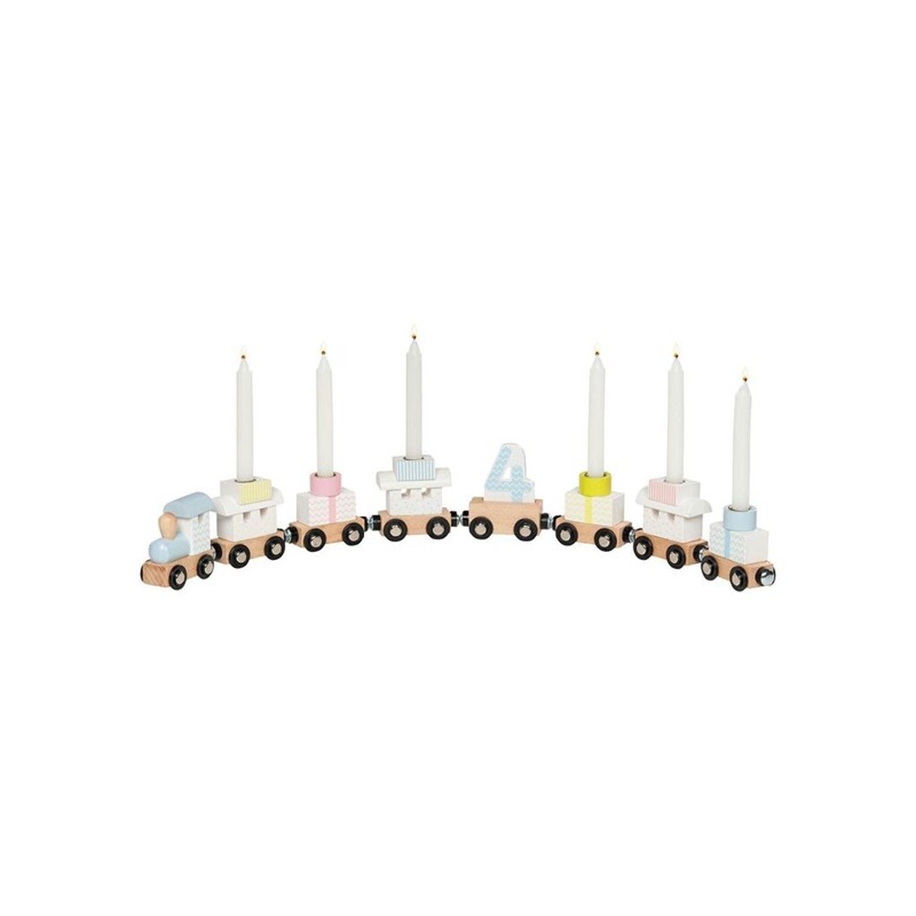 Goki Wooden Birthday Train 10 pieces.
