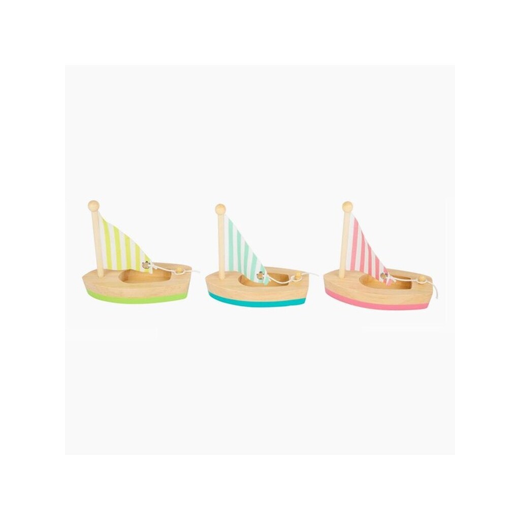 Small Foot - Bath Toy Wooden Sailboats Set of 3