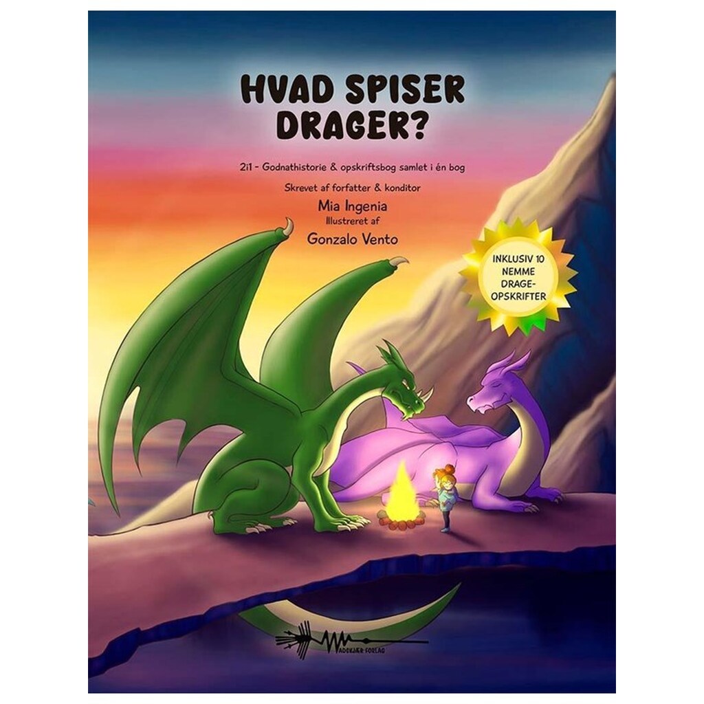 Hvad spiser drager? - Børnebog - hardback
