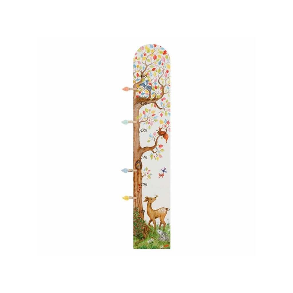 Goki Wooden Measuring Stick Tree with Forest Animals