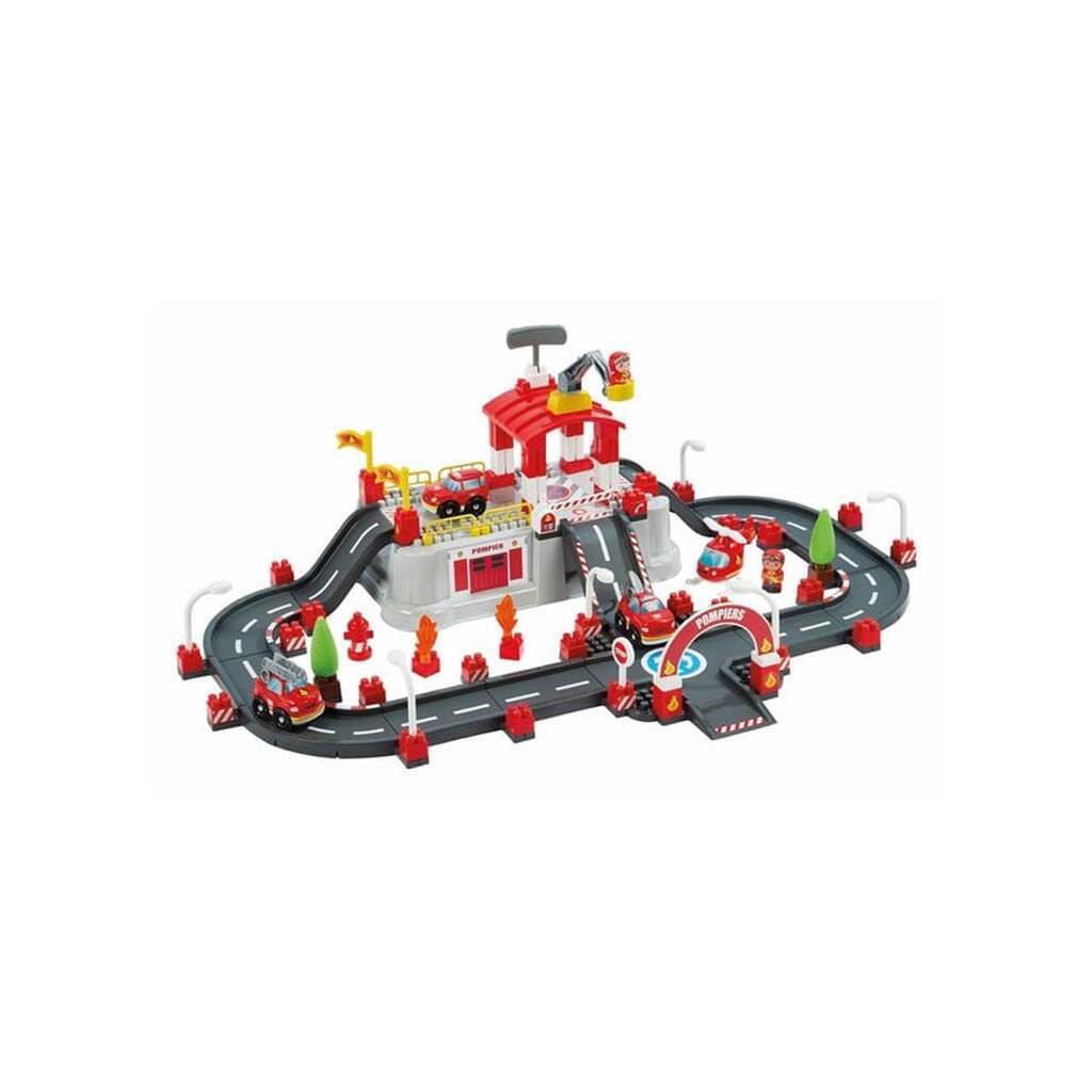 Abrick Ecoiffier Building Set - Fire Brigade Play - 117 pcs