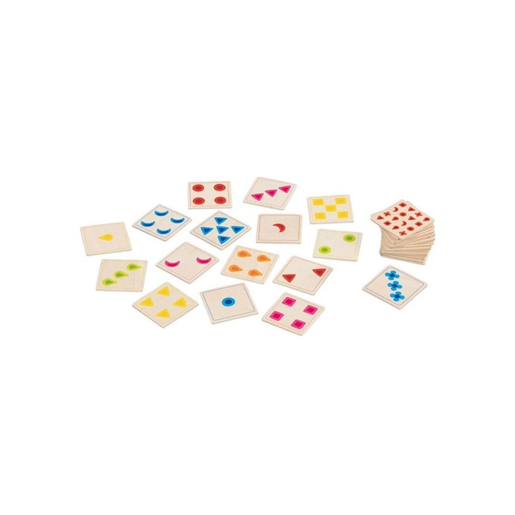 Goki Wooden Colors and Shapes Game 30 pcs.
