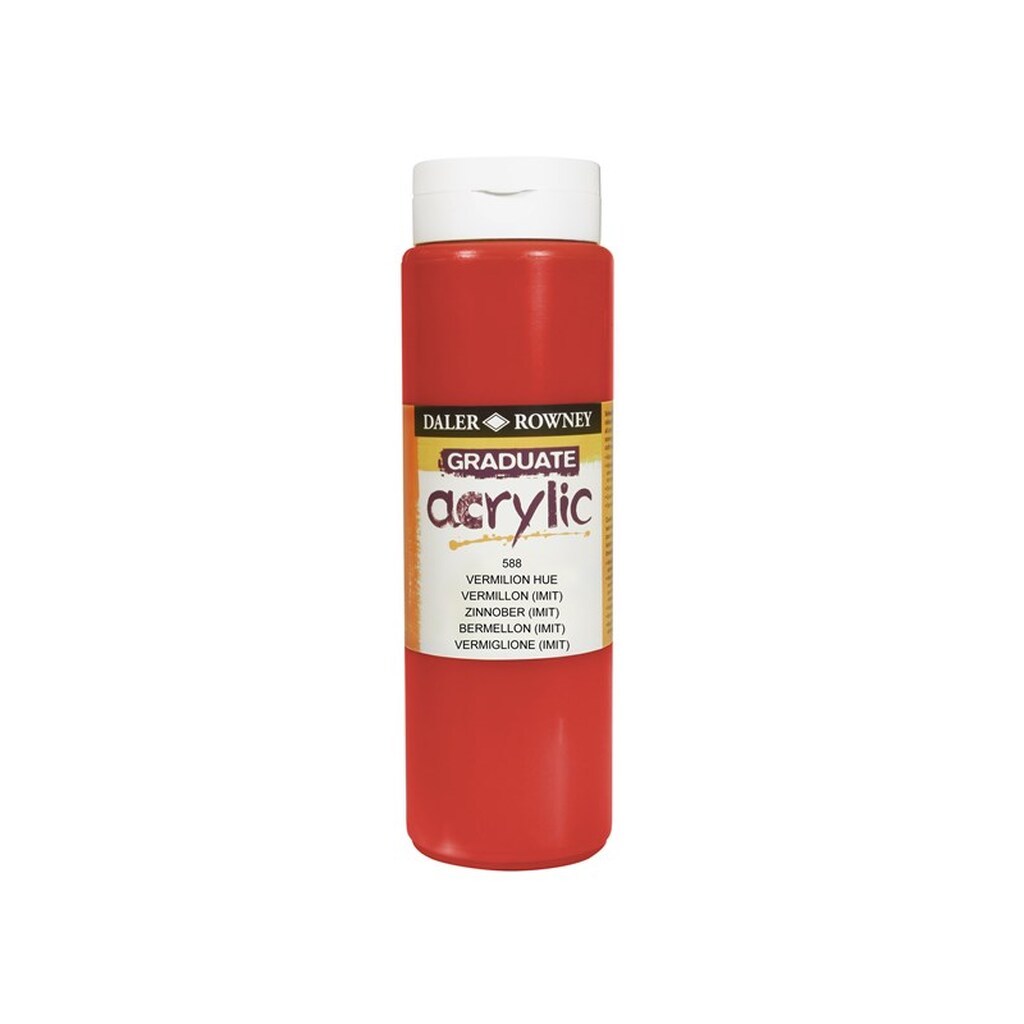 Daler-Rowney Graduate Acrylic 500 ml Vermilion Hue