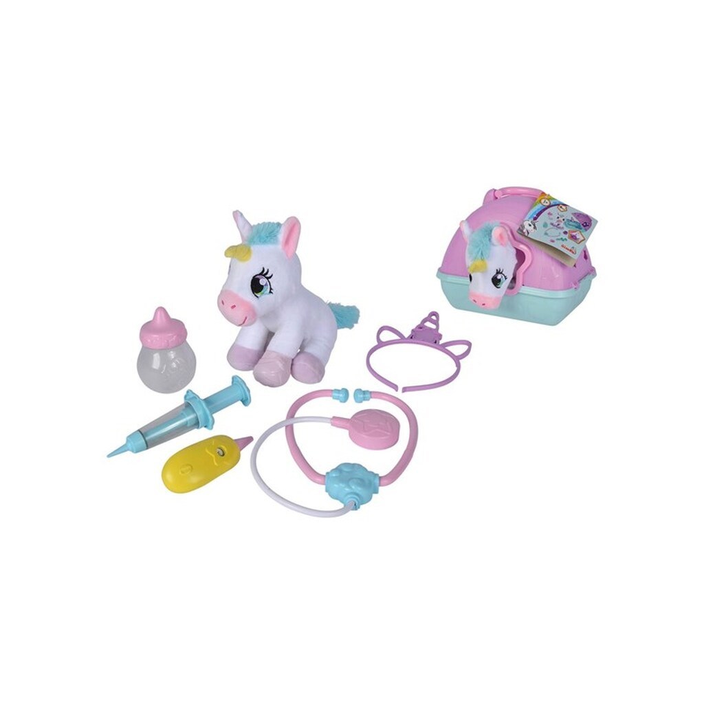 Simba Vet Case with Plush Unicorn 20cm