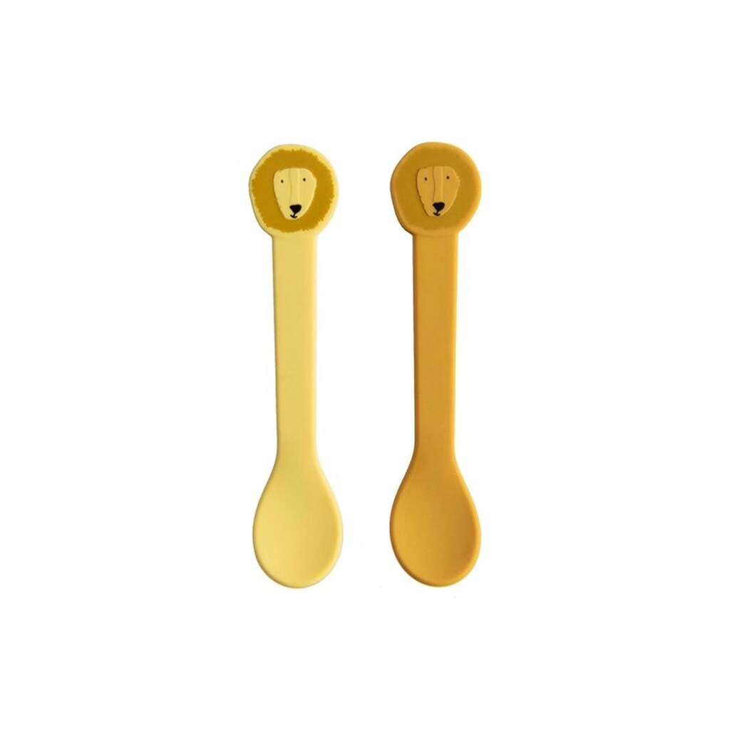 Trixie Baby - Silicone Spoon - Mr. Lion 2pcs.
