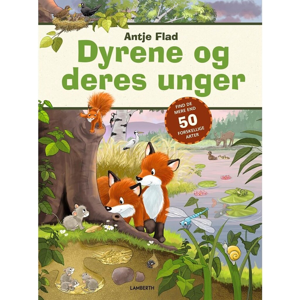 Dyrene og deres unger - Børnebog - Papbog