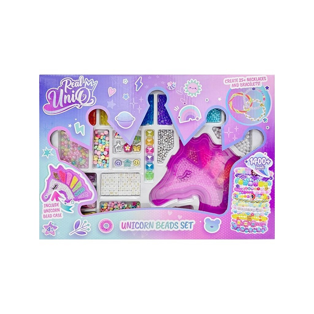 Real UniQ Unicorn Perlesmykkesæt