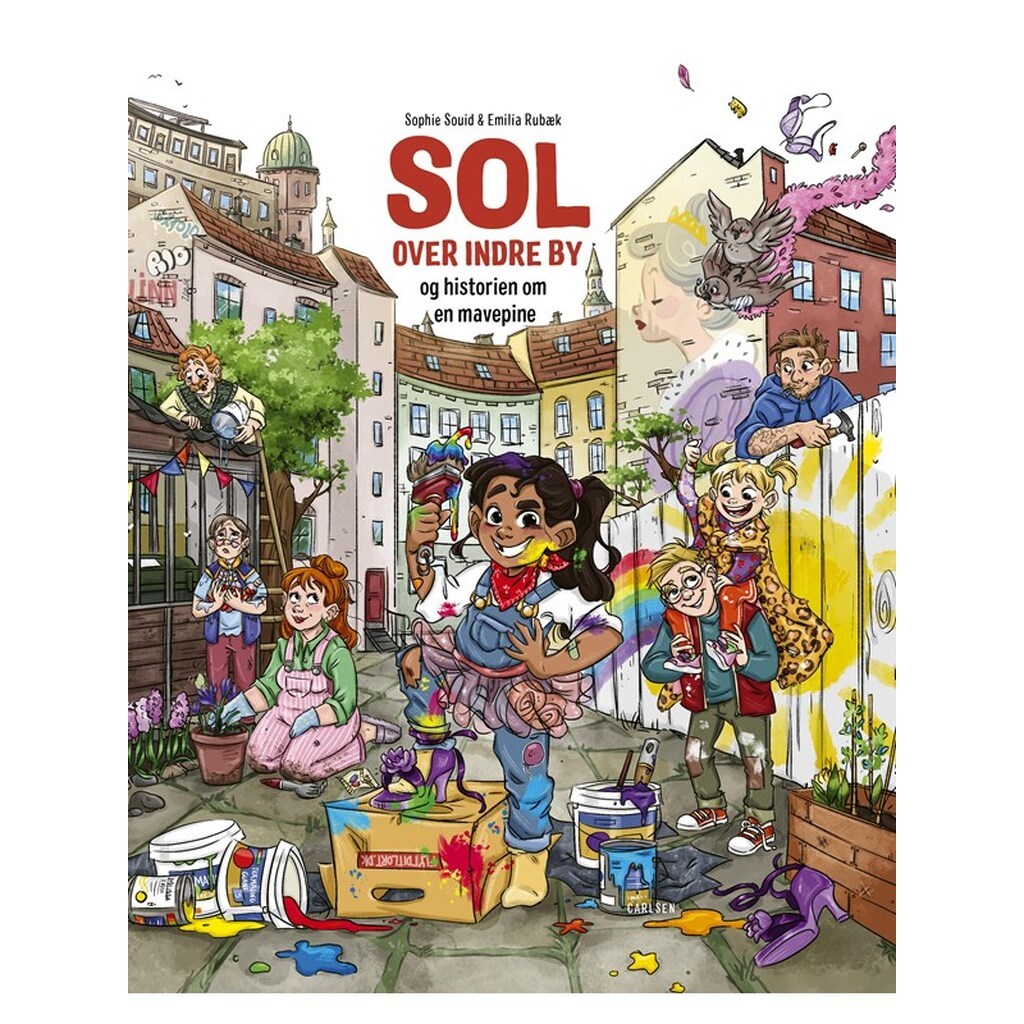 Sol over indre by og historien om en mavepine - Børnebog - Hardcover