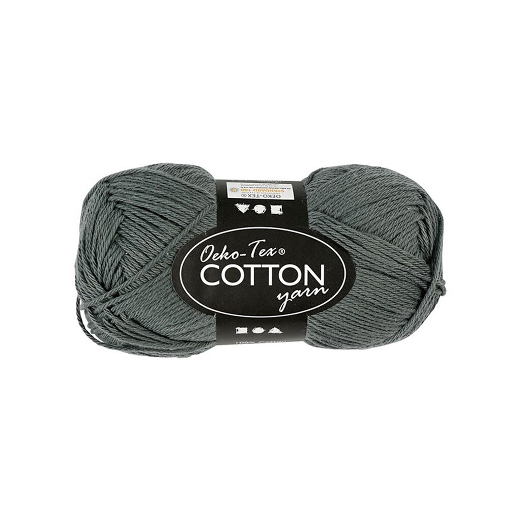 Creativ Company Cotton yarn Grey 50gr 170m