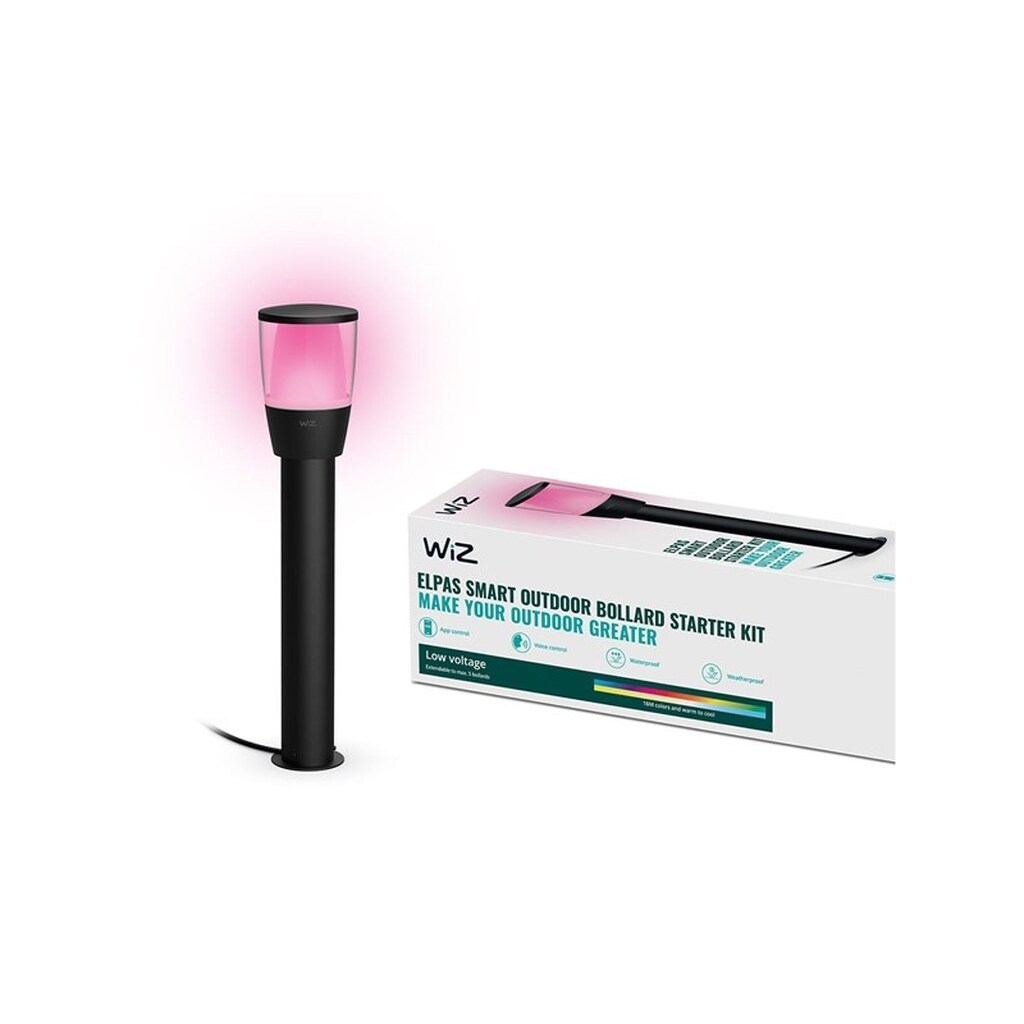 WiZ Smart Udendørs Elpas piedestal startsæt - forlænger, Justerbar hvidt &amp; farvet lys