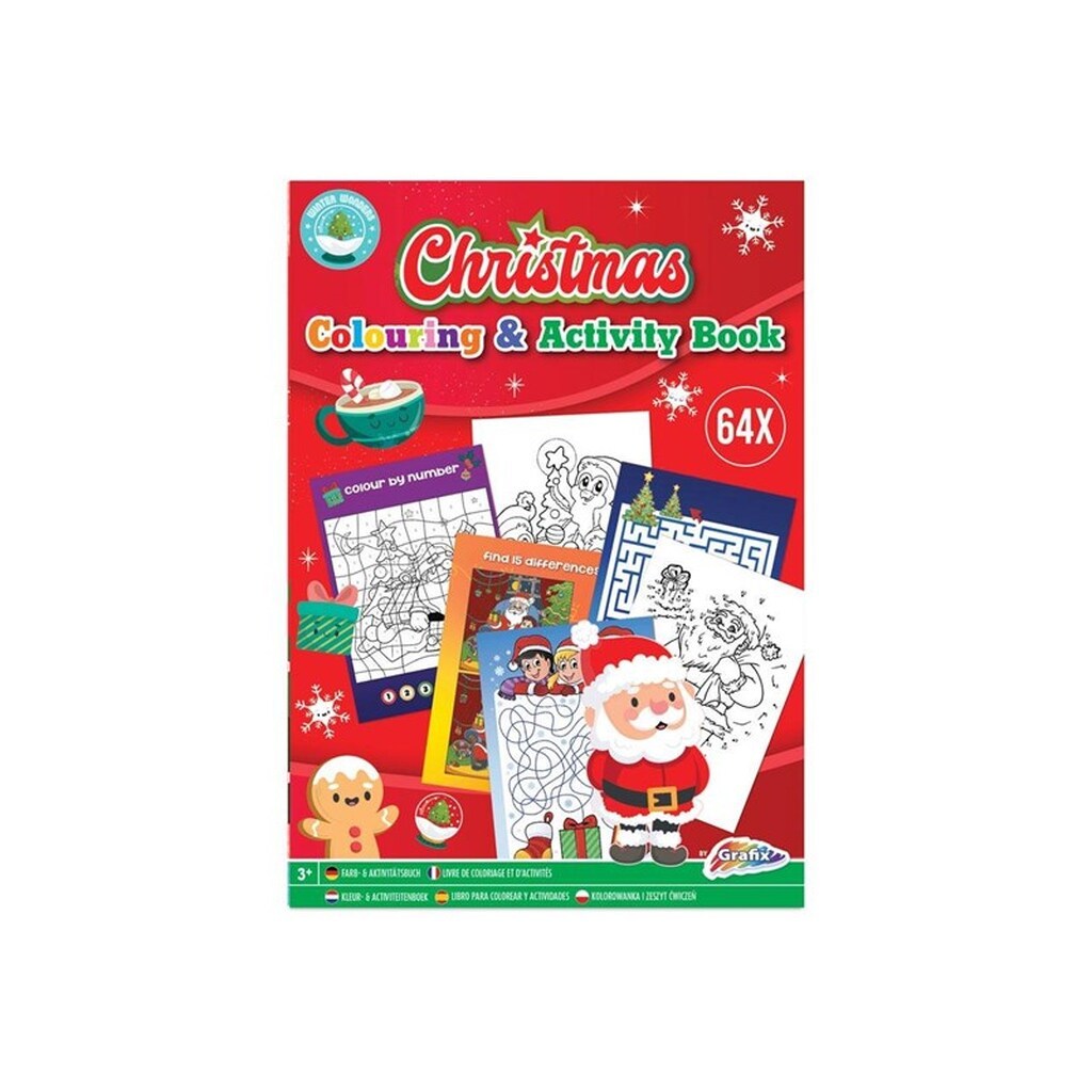Grafix Christmas Coloring and Activity Book A4 (ENG)