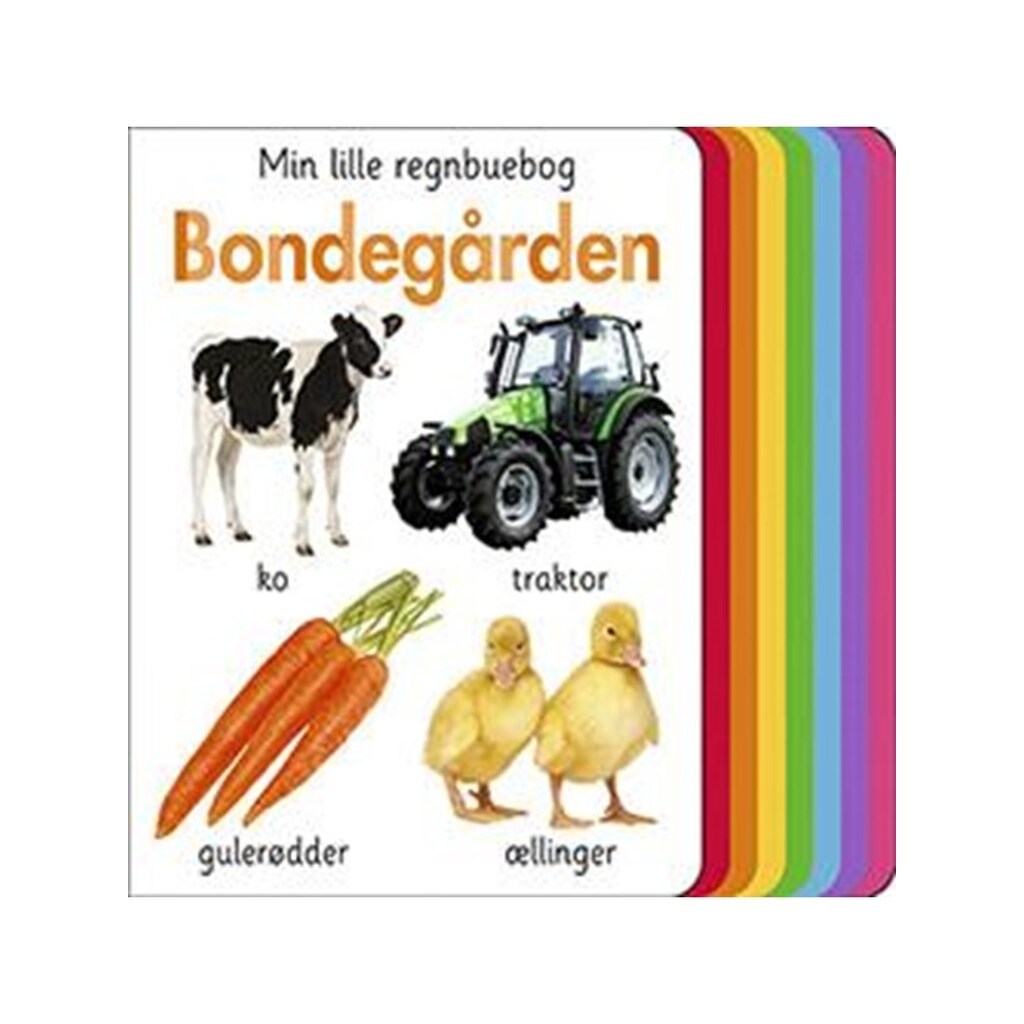 Min lille regnbuebog - Bondegården - Børnebog - Papbog