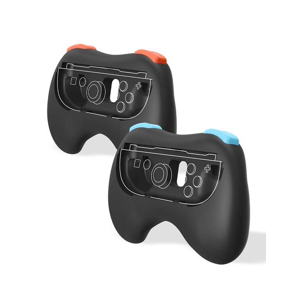 Trade Invaders Pair of Controller Grips - Black - Nintendo Switch 2