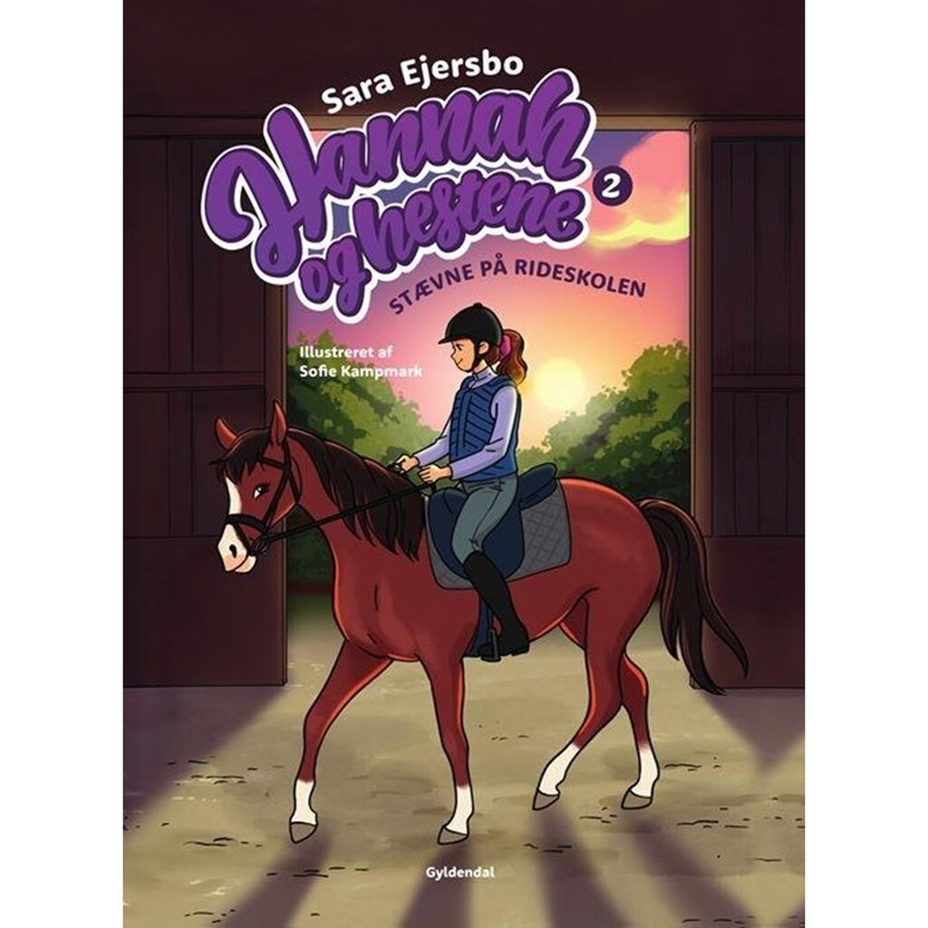 Hannah og hestene 2 - Stævne på rideskolen - Børnebog - Hardcover