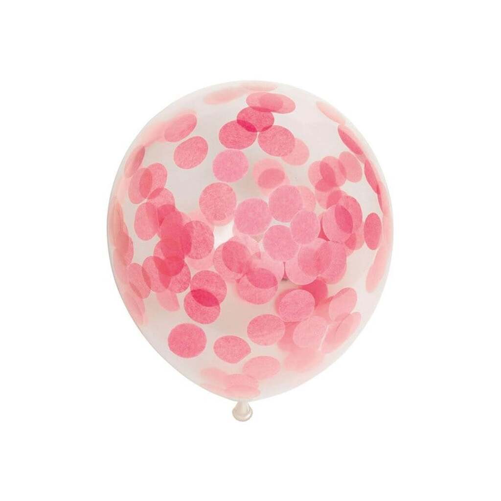 Globos Confetti Balloons Paper Confetti Baby Pink 30cm 6pcs