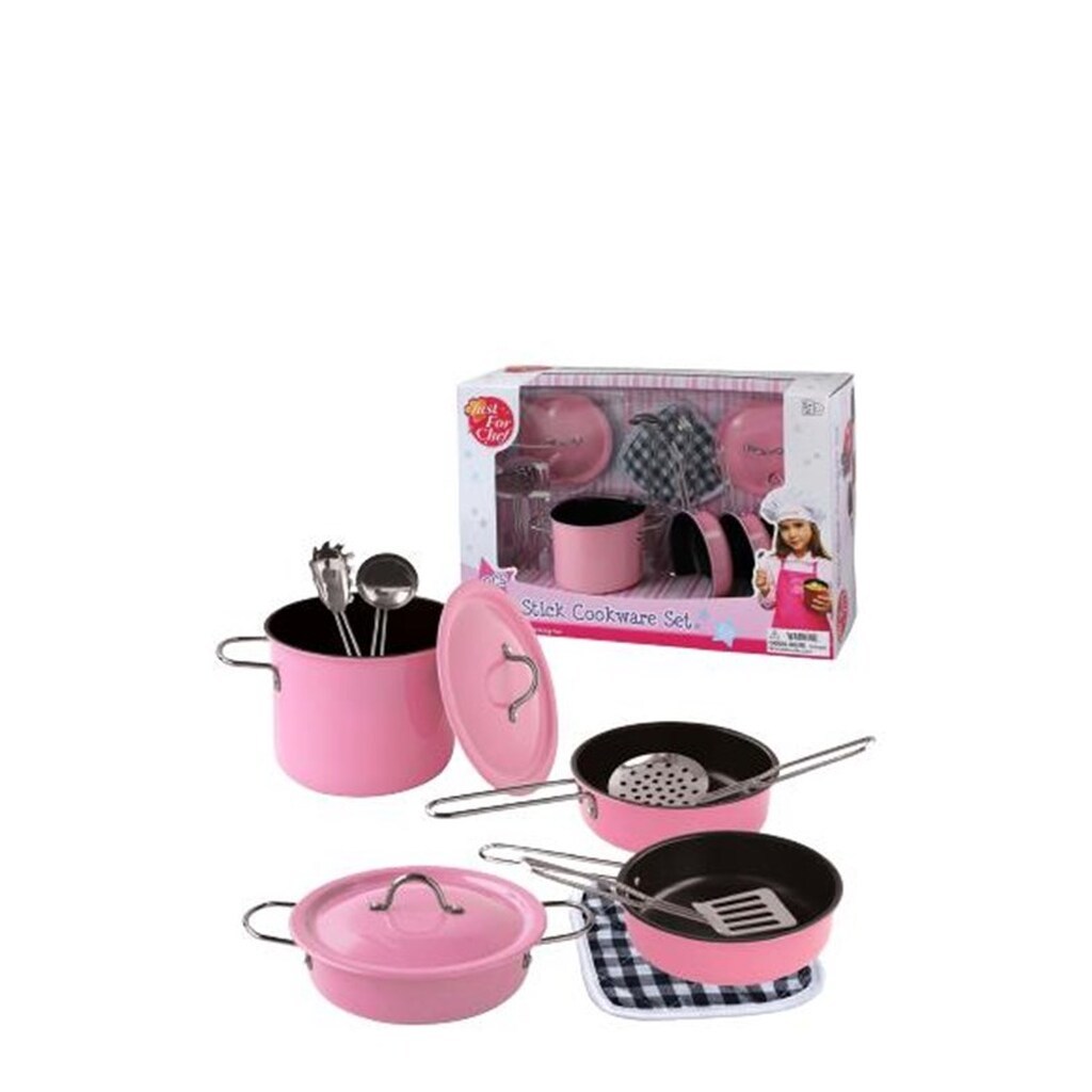 Magni Cookware set in pink enamel 11 pcs