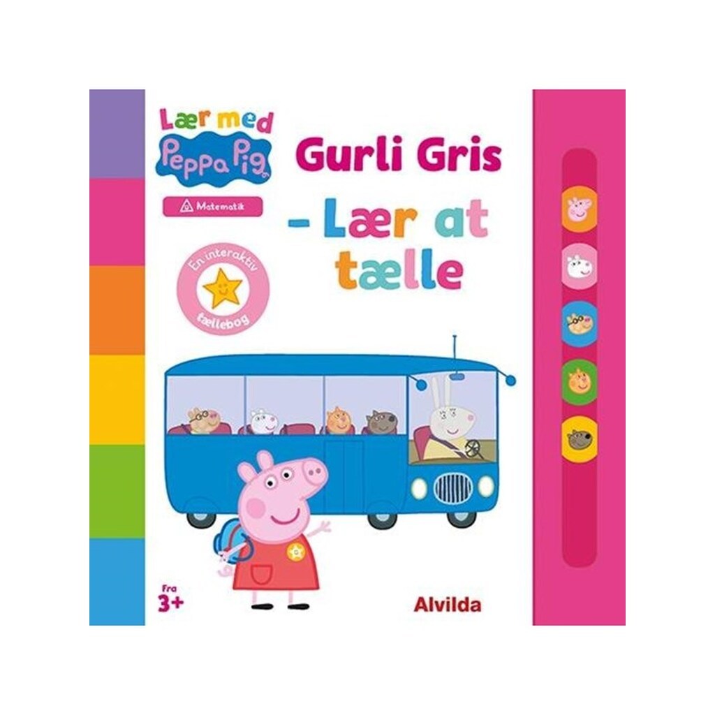 Peppa Pig - Lær med Gurli Gris - Gurli Gris - Lær - Børnebog - Papbog