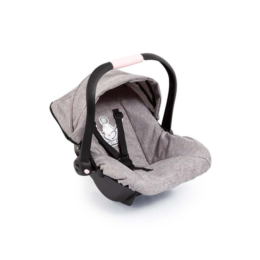 Bayer Design Deluxe Car Seat with Canopy for Dolls - Grey