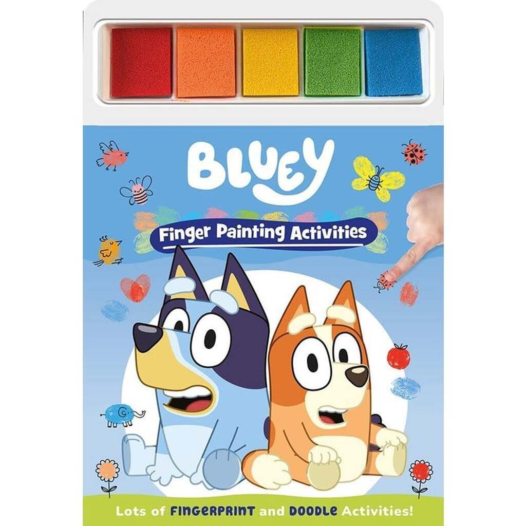 Alligator BLUEY Finger Painting Activity Book