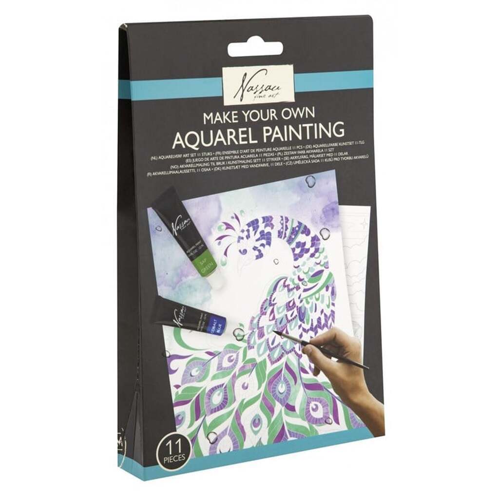 Creative Craft Group Akryl Watercolor maling, Art Sæt 11 dele