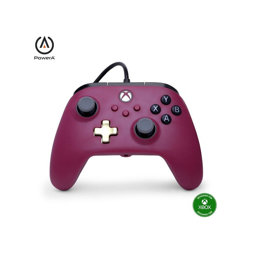 PowerA Advantage Plus Wired Controller til Xbox Series X|S - Rubinrød
