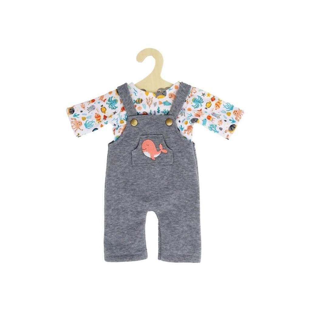 Heless Doll dungarees with T-shirt Whale 28-35 cm