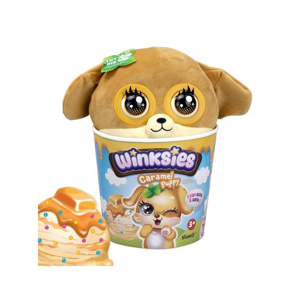 Silverlit Winksies Caramel Puppy Interactive Plush Toy