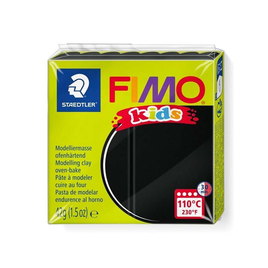 Staedtler FIMO kids modeller 42 g. Sort