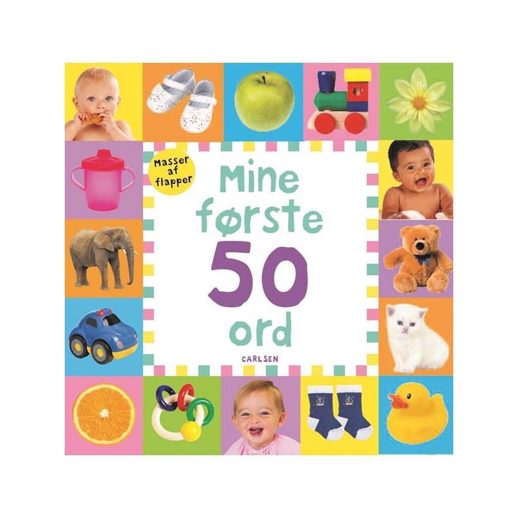Mine første 50 ord - Børnebog - Papbog