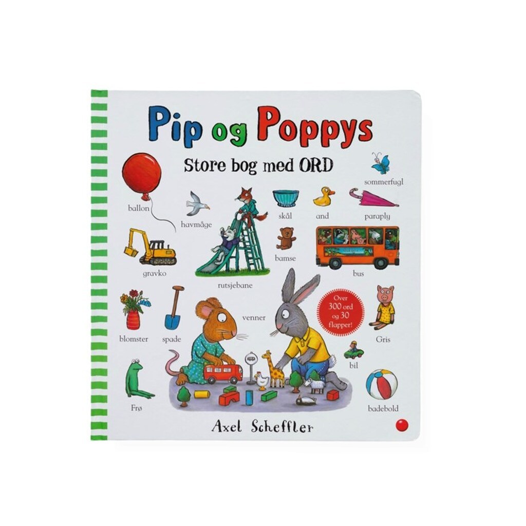 Pip og Poppys store bog med ord - Børnebog - Hardcover