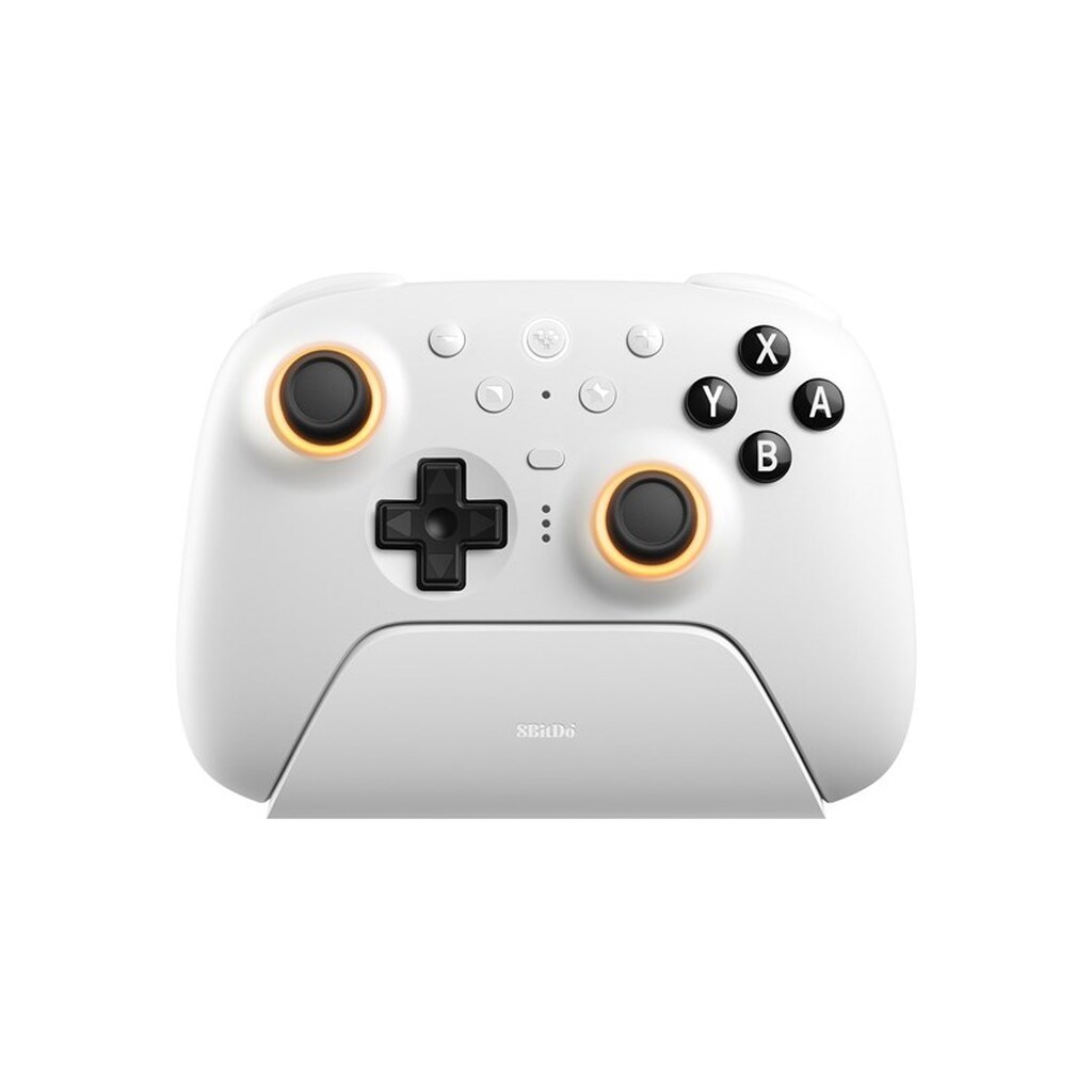 8BitDo Ultimate 2 Bluetooth - TMR - RGB - White - Nintendo Switch 1 &amp; 2 - Wireless Controller - PC