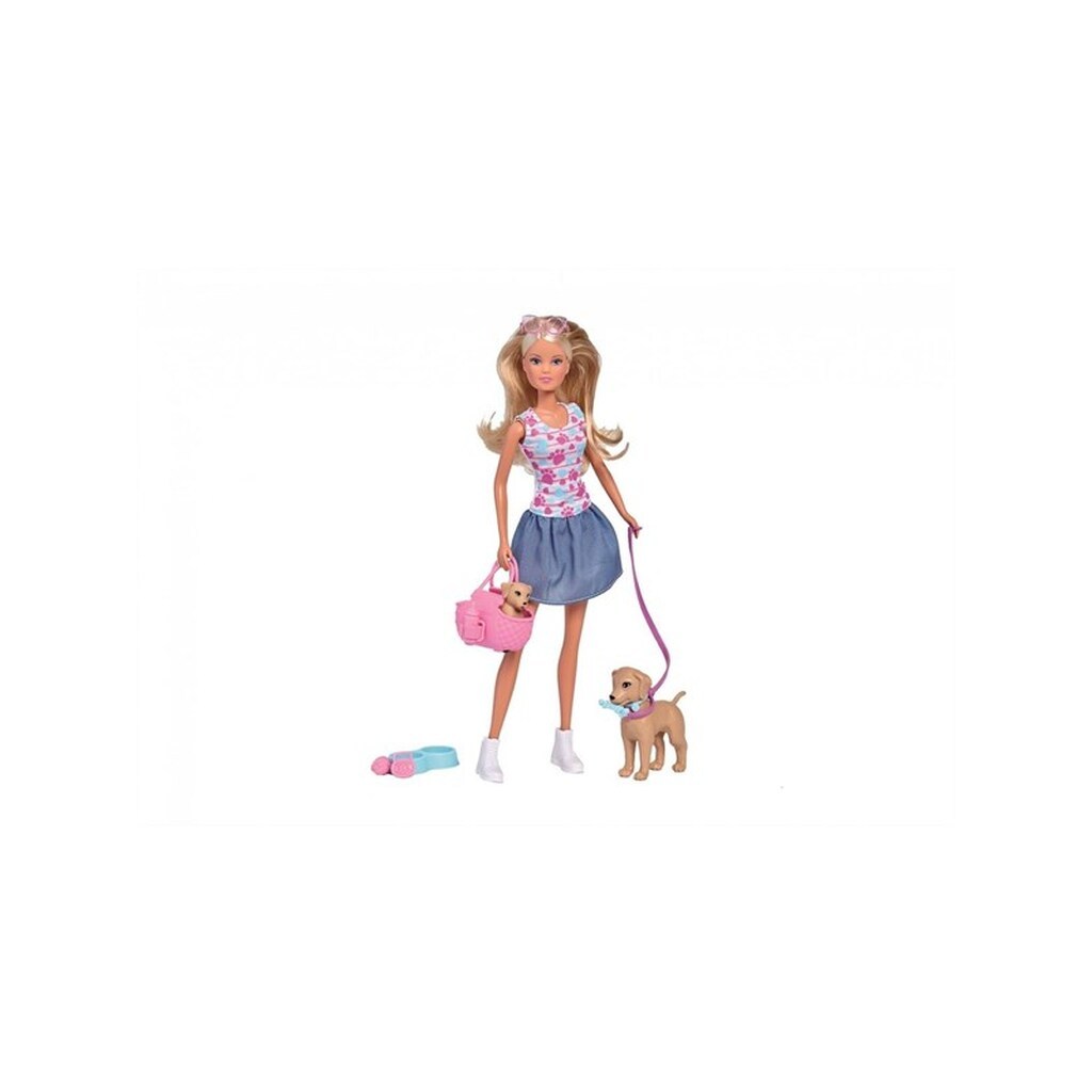 Simba Steffi LOVE - Puppy Walk Doll Set 29cm