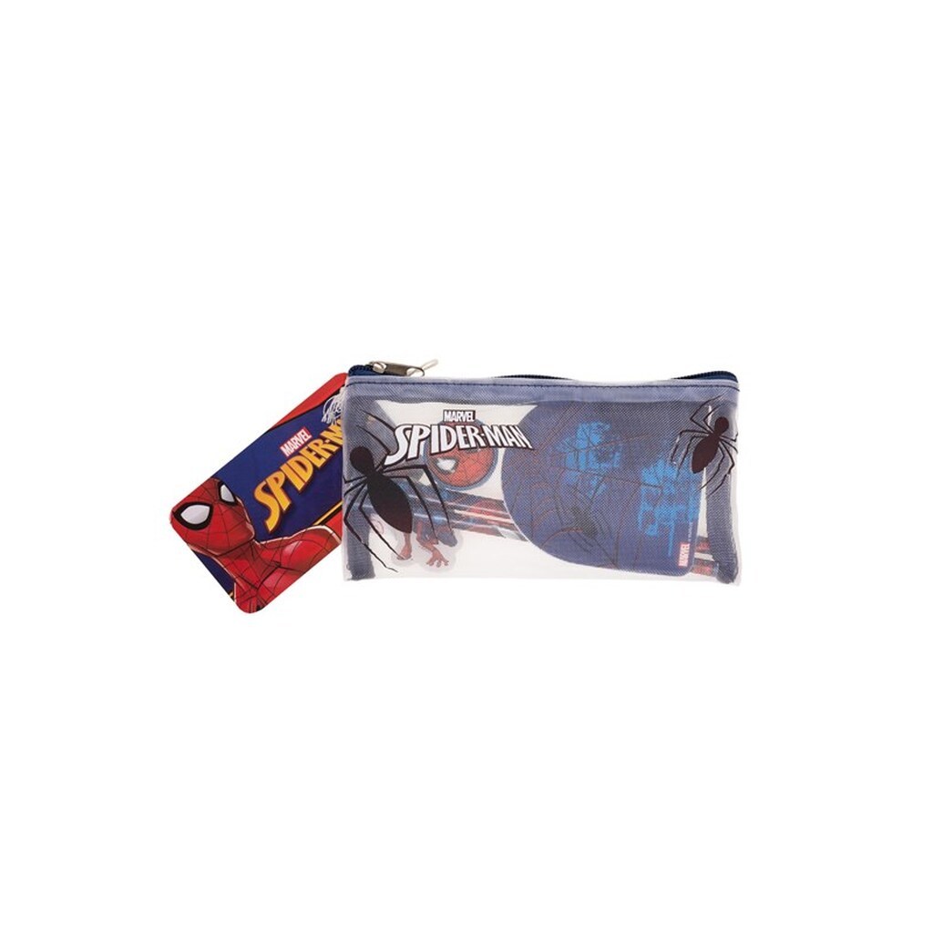 Euromic SPIDERMAN Filled mesh pencil pouch w/stationery