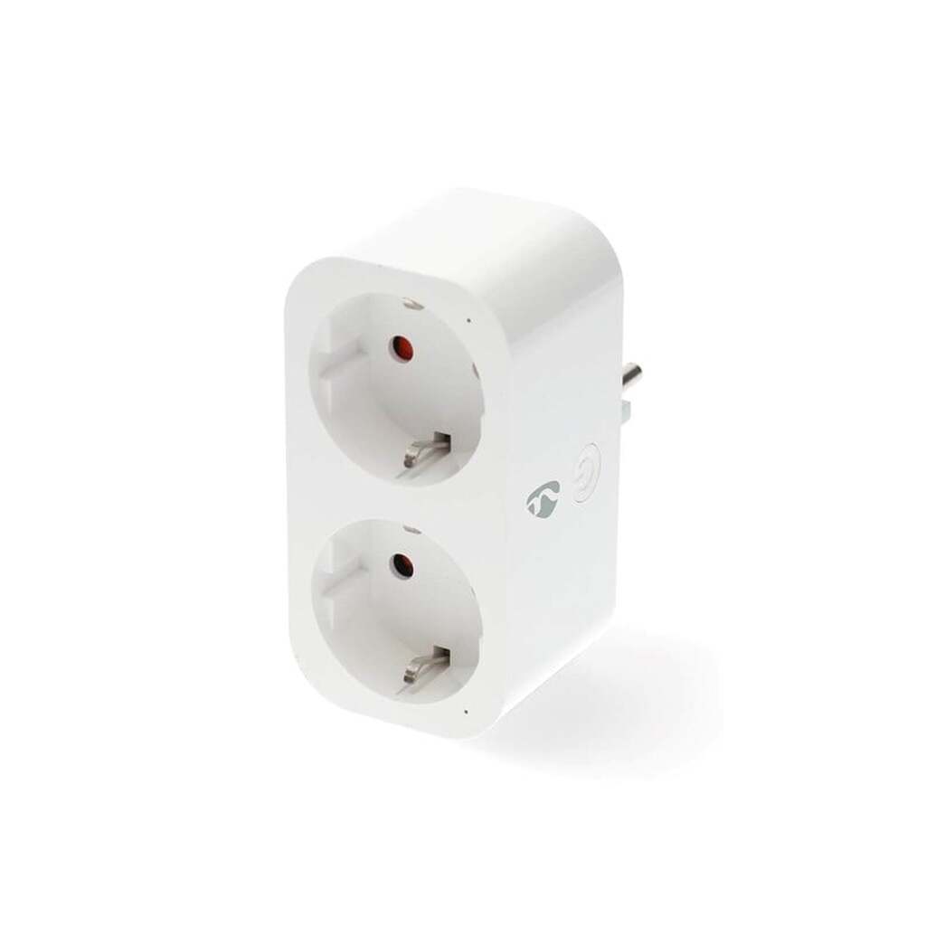Nedis SmartLife Smart Plug WiFi, Effektmåler, 3680W, Type F (CEE 7/7), Hvid