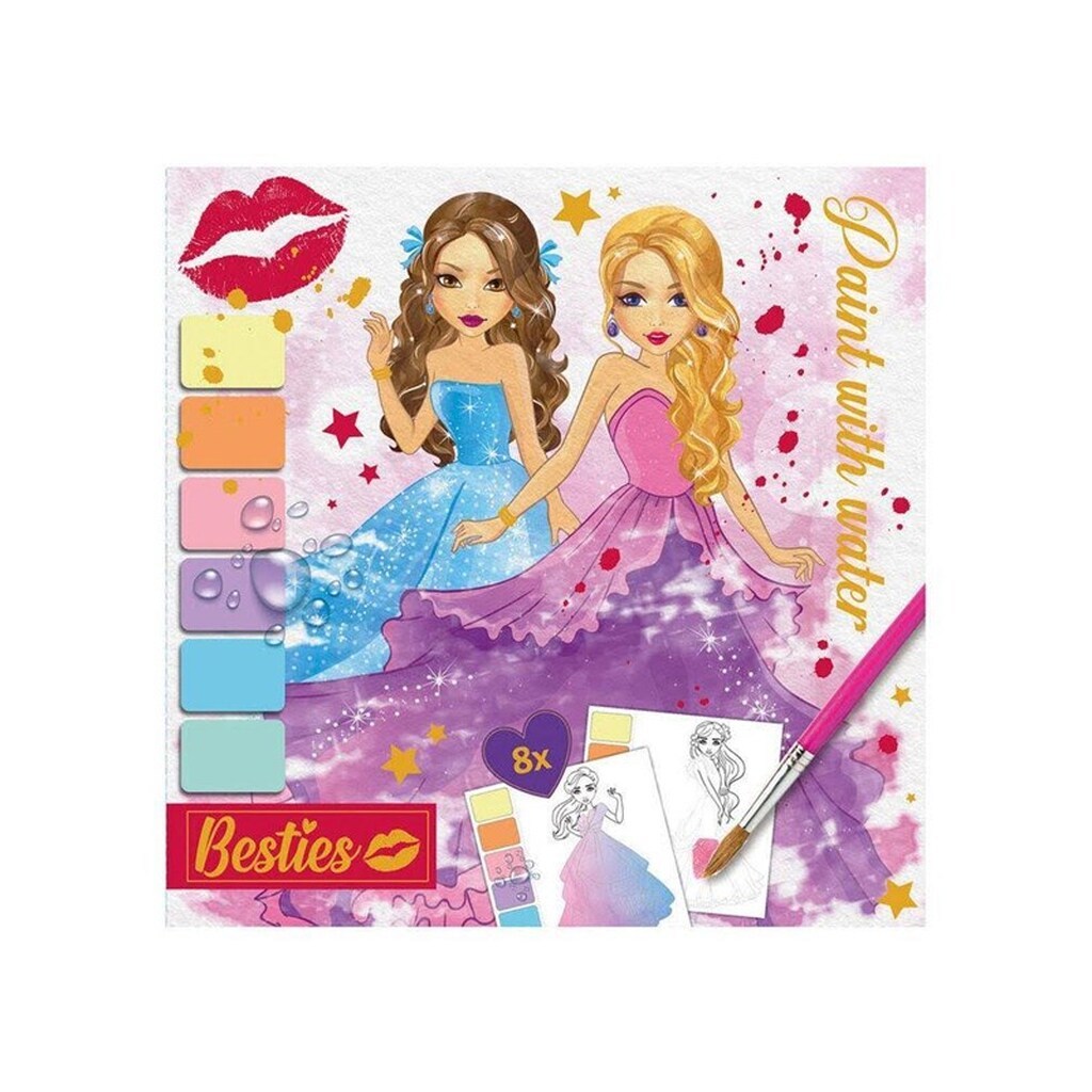 Creative Craft Group BESTIES Paint with water 20x20cm. 8 ark