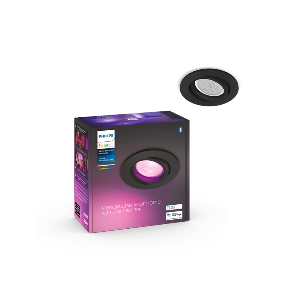 Philips Hue Centura Indbygningsspot Rund - Sort