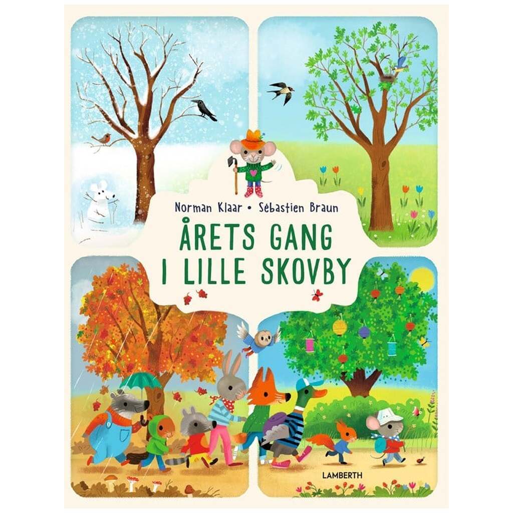 Årets gang i lille skovby - Børnebog - Papbog