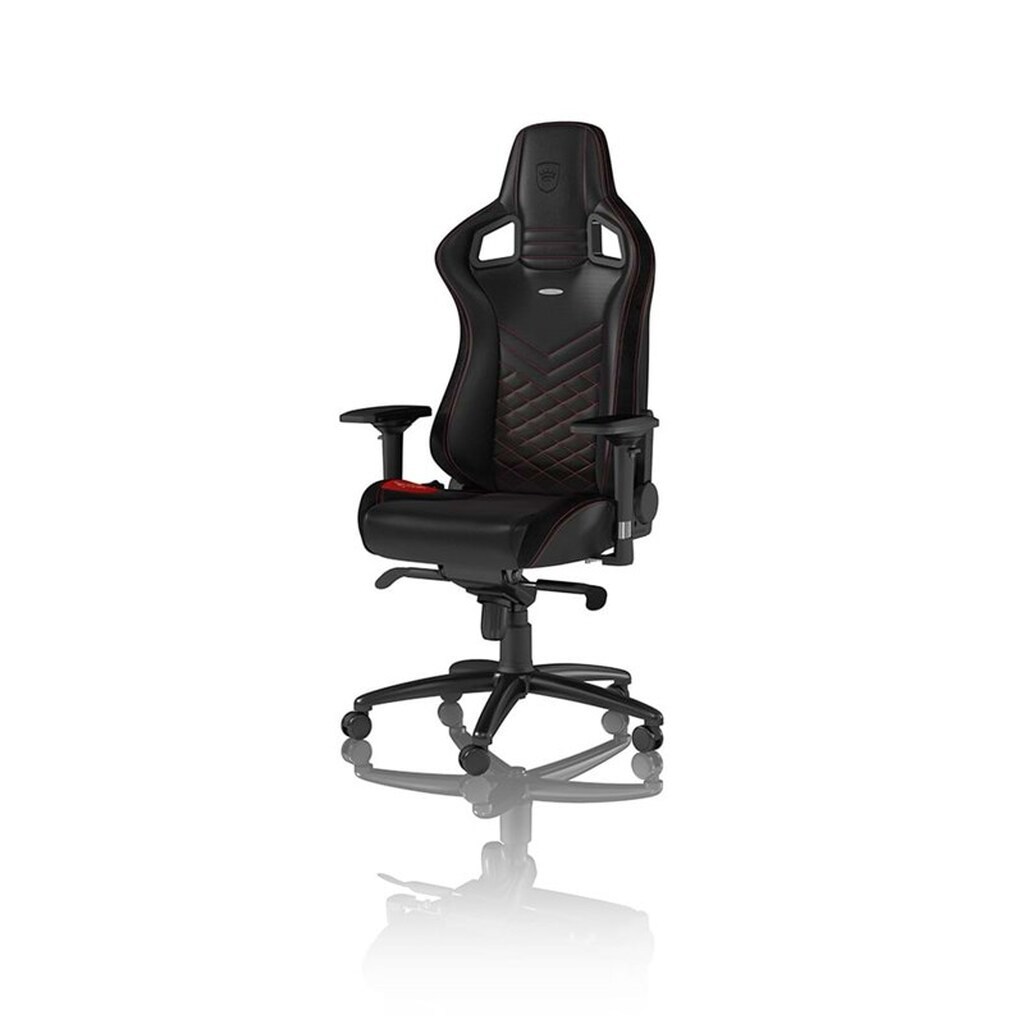 noblechairs EPIC Series - Black / Red Gamer Stol - Sort / Rød - PU Læder - Op til 120 kg