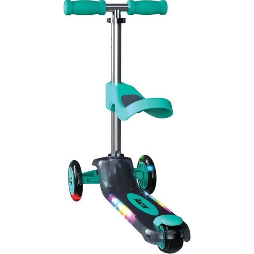 Razor Rollie DLX 2-in-1 convertible with light up function - Teal